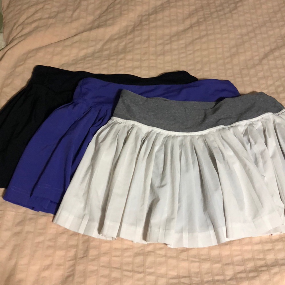 THREE Lululemon Pleat to Street Skorts in Size 8